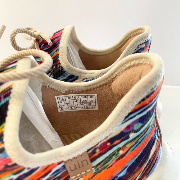 9.5 NWT UIN Womens Shoes Knitted Upper  Midsole Shoe Fleeting Streamer - Picture 4 of 8